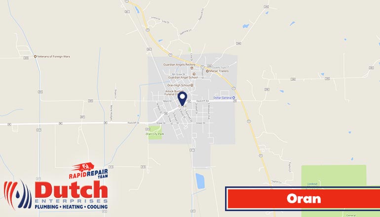 Dutch Enterprises - plumbing, heating, and air conditioner services in Oran, MO