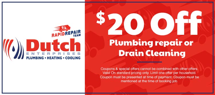 discount on plumbing repair or drain cleaning in Cape Girardeau, MO